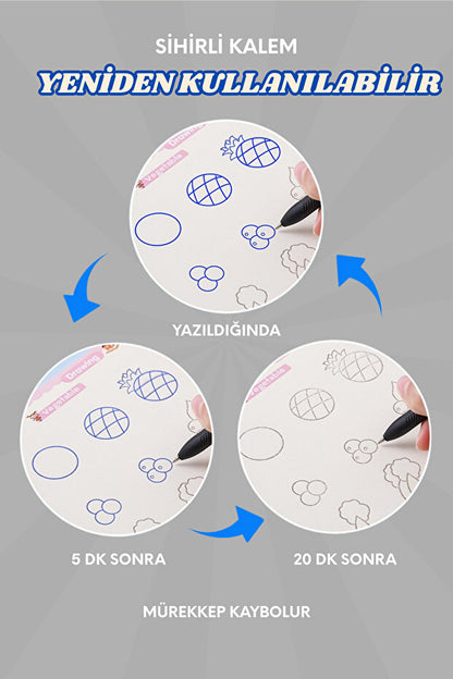 Sayıları ve Çizmeyi Öğreten Oluklu (Kabartmalı) 3’lü Kitap Seti